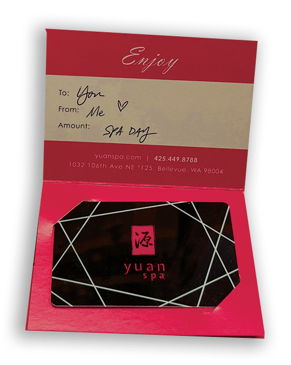 Yuan Spa Gift Cards
